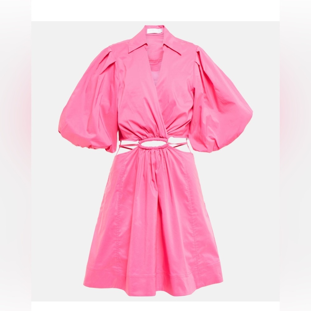Jonathan Simkhai Pink Puff Sleeve Dress